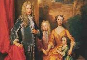 Sir Godfrey Kneller and his family Sweden oil painting artist